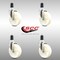 Service Caster 5 Inch 316SS Nylon Wheel Swivel 1-1/2 Inch Expanding Stem Caster Set SCC SCC-SS316EX20S514-NYS-112-4 - alternate 2